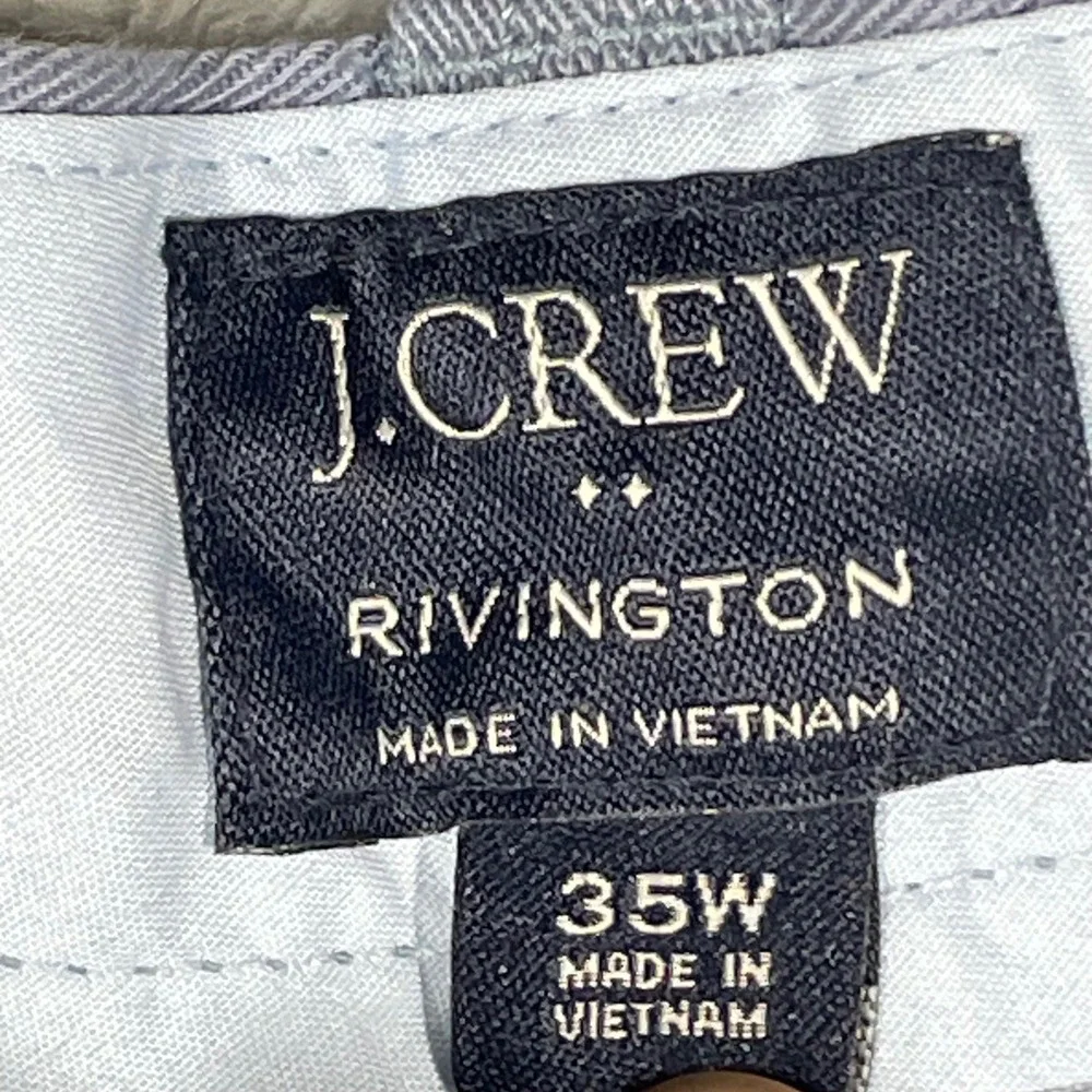 J Crew Rivington Mens Shorts 35W Blue Nautical Ship Wheel Print Casual Chino
